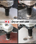 DT-DIATOOL diamond tile core drill set (6/8/10/25/35/50/65mm) with 10mm milling bit, 50mm chamfer bit and hex adapter