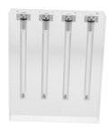 Engine Oil Quality Tester And Viscosity Comparator For Automotive Maintenance An Easy To Use Pro Grade Tool For Accurate Transmission Oil Evaluation And Oil Condition Check On Your Auto Repair Stand, clear acrylic 4-tube tester