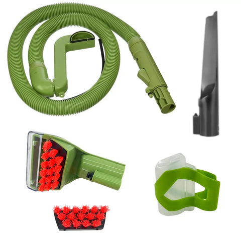 Upgraded Hose And Handle Replacement Kit For Little Green Machine Vacuum Cleaner Compatible With 1400 Series And 3353 3369 Models Includes Cleaning Hose Brush Gap Brush And Tool, green hose kit
