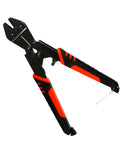 Heavy Duty Mini Bolt Cutter With Tough Hardened Blades And Comfy Anti Slip Handles, 22 cm size, with rubber grips for easy handling.