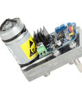 Heavy Duty Robot Servo Motor delivering 180kg Cm killer torque 12V and 24V DC power, with metal gears and electronic control board.