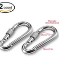 Two snap hooks for Beefy Black Swing Swivel With 360 Degree Rotation, Industrial Grade Hanging Accessory, 35 kN Capacity shown.