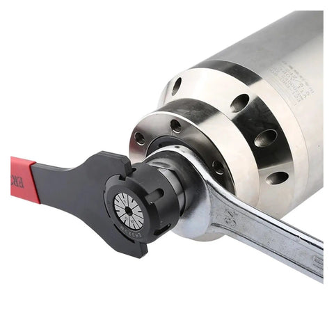 Heavy Duty ER25UM And ER32UM Precision Collet Wrench Tool For CNC Lathe Milling Spindle With Hardened High Speed Steel Grip No Slip tightening collet on spindle.