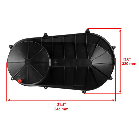 Straight Swap Cvt Clutch Cover Assembly Fits Polaris Ranger 1000 Xp R17rt 2017, matte black, 21.5" x 13" dimensions