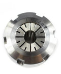 Versatile CNC ER OzNut Collet Adapter, ER32 size, silver finish, for stable clamping and smooth rotation, American made standards.