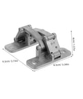 Veemoon heavy-duty stainless steel invisible door hinge pair with mounting plates; indoor/outdoor use