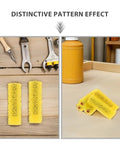 40 Pack Yellow Sponge Paint Rollers Creates Killer Textured Finish On Drywall And Exterior Walls Provides Smooth Operator Application For Even Coverage And Nails Pro Grade Wall Art Embossing, showing yellow texture sleeves.