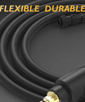 Top Tier 250A MIG Welding Gun Torch With Long 15 Ft Cable And Easy Install For Miller Machines Like The M-25, displaying flexible durable cable.