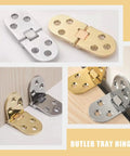 Heavy Duty Folding Table Hinges 180 Degree Swing Down Flush Close Zinc Alloy 4 Pack for sewing machine tables in gold and silver