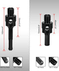 SALI diamond core drill bit set, 2.5 in diameter, 10 in depth, 5/8-11 thread, with SDS Plus and hex shank adapters (red)