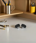 12 Piece Adjustable Furniture Leveling Feet With M10 Screw Thread on desk, non slip rubber pads, home office setting