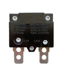 Two Pack 17A Automatic Reset Relay Fuse Therma Switch Circuit Breaker For Kids Ride On Toys Cars 125/250Vac 50Vdc front view