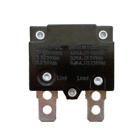Two Pack 17A Automatic Reset Relay Fuse Therma Switch Circuit Breaker For Kids Ride On Toys Cars 125/250Vac 50Vdc front view