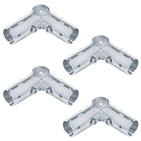 4 Pack 90 Degree Pipe Clamp Connectors For 1 Inch EMT Tubing Structural Pipe Fittings In Three Thirty Second Inch Thick Steel