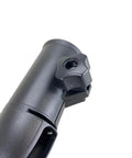 Close-up of the Fixed 17.5 Inch Tiller Handle Extension For Trolling Motors, anodized aluminum with ergonomic no slip grip