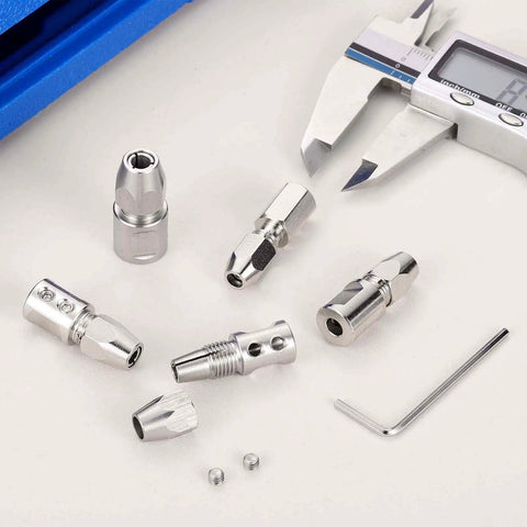 Dope Flex Collet Coupler CNC Stainless Steel For DIY RC Boat With 8mm Motor Shaft And 4.76mm Flex Shaft Flexible Coupling Shaft Locker Built Tough For Smooth RPM And Precision
