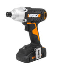 20V Power Share Brushless Impact Driver with Quick Release Quarter Inch Hex Chuck High Torque Performance Longer Runtime Efficient Brushless Motor