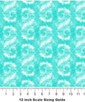 Tie Dye Seafoam Spiral Matte Vinyl Film Wrap For Cars 59 Inch By 11 Foot Sheet Roll With Dope Bubble Free Air Egress pattern scale