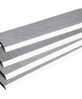 Premium 20 Inch Planer Blades Set Of 4 Made From High Speed Steel for clean shaves and smooth planing in workshops, grey color, stacked view