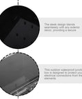 Outdoor Waterproof Junction Box Enclosure for Electrical Components and Outdoor Equipment, UV Resistant Weatherproof Plastic Housing for Gardens, Patios, and Industrial Sites, Heavy Duty Rugged Box With Easy Access, black clear lid