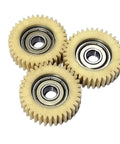Sick Hella Tough Nylon Spur Gear Pack Of Three 1 Module With 36 Teeth 38mm Outer Diameter And 8mm Bore Integrated Bearing shown in detail.