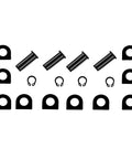 4 Pack Footpeg Mount Pins Kit With Washers And Retaining Clips For Harley Touring Dyna Sportster Softail, black components layout