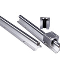 Image of Pro Grade Two Set 12mm SBR Linear Rail Guide with Fully Supported Linear Shaft and SBR12UU Bearing Blocks for CNC Machining.