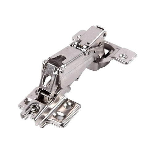 1Pc Folded Cabinet Door Hinge With Screw, Nickel Plated 1.2mm Thick Cold Rolled Steel fit 16-40mm doors, 135-170 degree opening, built tough