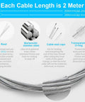 Image showcasing features of Bike Brake Cable And Shifter Wire Set With Complete Inner Replacement Kit, 2 Meter Length for durability.