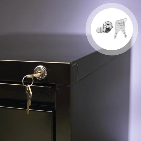Versatile Stainless Steel Cabinet Lock With Keys For Cash Registers And Security Devices, 16mm Zinc Alloy Cam Lock in use on cabinet