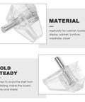 100 Pack Shelf Support Pegs For Cabinets And Bookshelves, Durable Plastic And Stainless Steel, no sharp edges, angled view