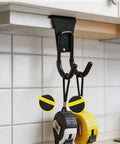 Heavy Duty J Hooks For Slatwall And Track Systems, Steel Garage Hangers For Garden Hose And Tools, hanging under shelf