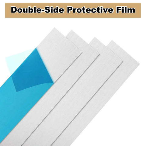 4 Pack 6061 Aluminum Sheet Metal 3x12x1/8 Inch With Protective Film Polished And Deburred Plate for DIY and Crafting