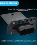 HVAC Blower Motor Resistor Replacement Direct Fit For Ford F-150 2004-2014 showing aluminum and plastic build