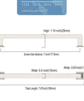 Dimensions of the Brushed Nickel 7 Inch Cabinet Handles 10 Pack Modern Kitchen Cabinet Pulls for Drawers and Cupboards