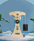 DIY Metal Pendulum Wall Clock Kit With Gear Train And Pendulum, 3D Puzzle Mechanical Model, display on tabletop