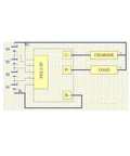 12V 100A 4S LiFePO4 Battery BMS Protection Board schematic diagram showing connections for charging and load.