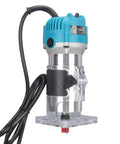 Electric Woodworking Pro Trimmer Router Tool Six Point Five Amp Pro Grade Motor Transparent Protective Cover