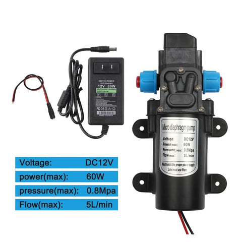 Heavy Duty 12V Automatic Electric Diaphragm Water Pressure Pump With Submersible Design For High Efficiency Fluid Transfer And Chemical Dosing Applications Quiet Operation And Durable Build Guaranteed Satisfaction