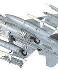 1/48 Scale F-16CJ Plastic Model Kit With CCIP Cockpit, IFF Antenna, Curved Fuselage, with full ordnance load view from below