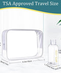 Leakproof Travel Bottles 4 Pack 3.4 Oz TSA Approved Squeeze Containers with labeled body soap bottle and clear travel bag