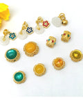 Legit Loose Gold Rosette Bell Spacer Beads For DIY Jewelry Making Bulk Metal Transfer Charms Craft, assorted colorful beads.