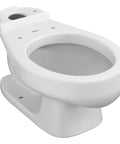 Low Height Round Front Toilet Bowl White Finish 10.25 Inch Height For Easy Potty Training And Kid Friendly Use Medium Size Durable Ceramic