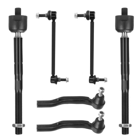 Toyota Sienna Front Lower Control Arm Suspension Kit Heavy Duty For 2004 2005 2006 2007 2008 2009 2010 Eight Piece Set With Front Lower Right And Left Control Arms Ball Joints Front Stabilizer Links Outer Tie Rod Ends Inner Tie Rod Ends