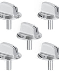 5 Pack Long Stem Stove Knobs Replacements For Gas Range And Oven No Fuss Easy Fit 0.24 Inch Shaft Model 5304525746