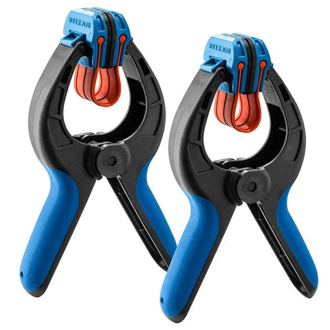 Medium Bandy Clamps Set For Woodworking With Easy Squeeze One Handed Operation, Ideal For Thin Stock And Delicate Edge Moldings