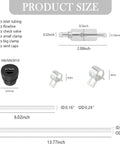 Product size components for Two Pack Brake Bleeder Hose Kit With One Way Check Valve For Car And Motorcycle Clutch Bleeding