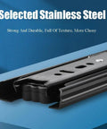 Heavy Duty Silent Telescopic Drawer Slides For Wardrobe Cabinets And Tables Smooth Glide Extension Rails For Keyboard Drawers And Furniture Storage Durable Multi Purpose Hardware Repair Kit For Home And Office Easy Install stainless steel drawer slide set