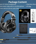Hi-Res Studio Monitoring Headphones For Mixing And DJing, Wired Over Ear Headset With SharePort, 3.5mm And 6.35mm Jacks