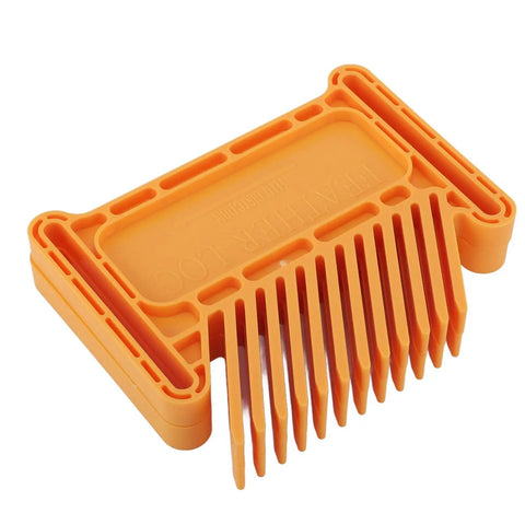 Premium Adjustable Featherboard Boss Level Woodworking Safety Gear For Table Saw Router Table And Band Saw Stackable Push Block, orange plastic featherboard.